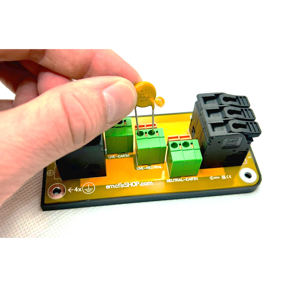 AC Two-Pin Series Adapter Board – Plug-&-Play AC Module for Through-Hole Components