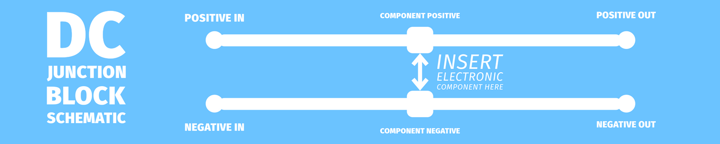 DC Two-Pin Series Adapter Board – Plug-&-Play DC Module for Through-Hole Components