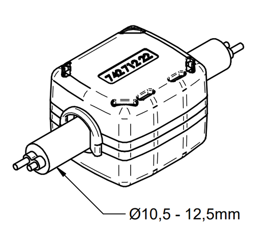 Snap Ferrite (10.5mm - 12.5mm cable diameter, 100MHz filtering)-Würth-emcfix shop