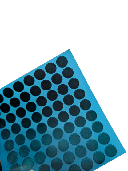 Self-Adhesive Copper Foil Dots — 8 mm, Sheet of 72
