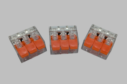 3-Way Compact Lever Splicing Connector – Pack of 3