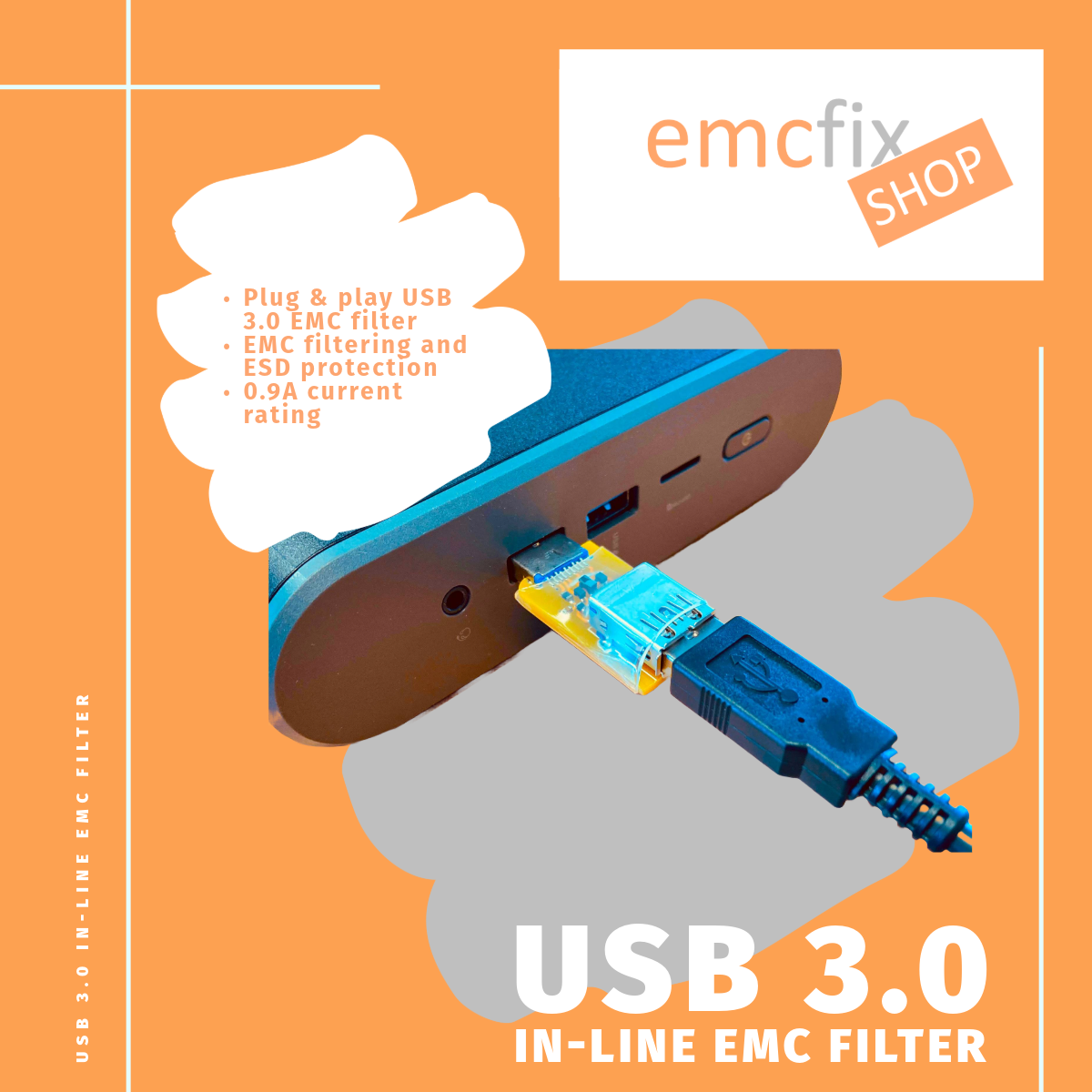 USB 3.0 In-line EMC Filter