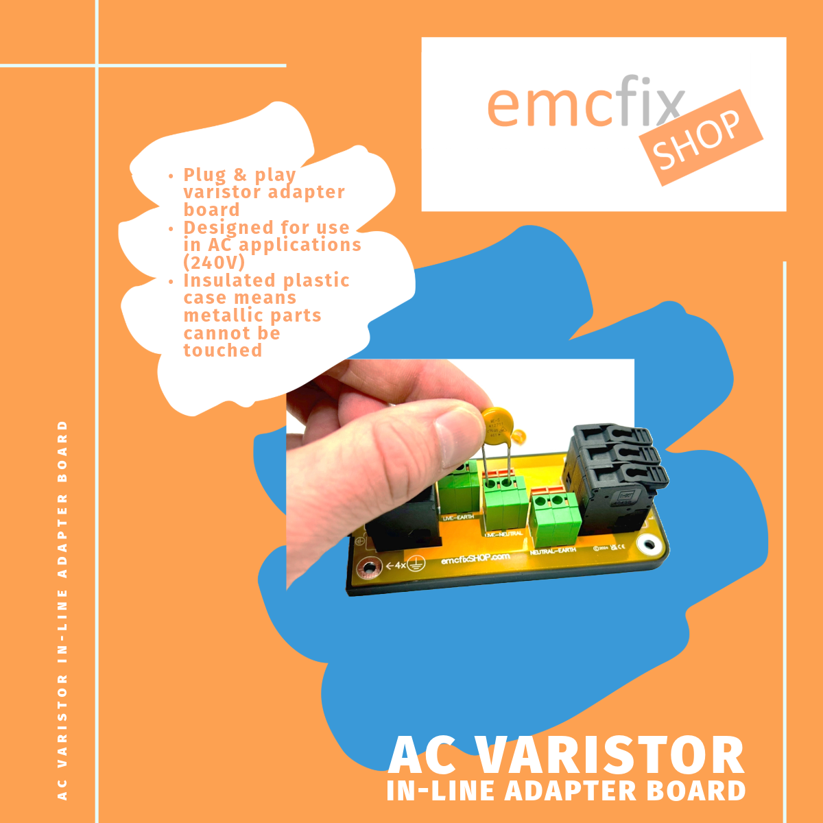 AC Varistor In-Line Adapter Board