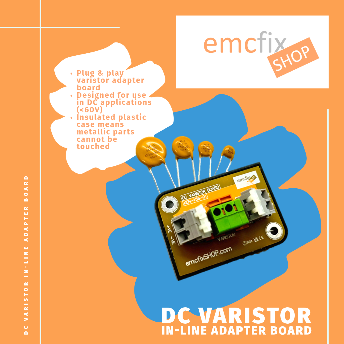 DC Varistor In-Line Adapter Board