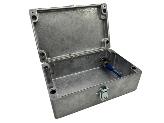 Shielded Faraday Cage Box with External USB or RJ45 Connector ( size 260mm x 160mm)