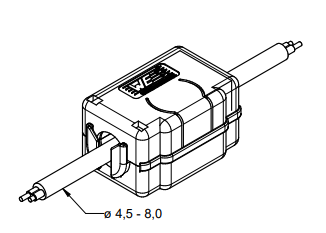 Snap Ferrite (4.5mm - 8mm cable diameter, 300MHz filtering)-Würth-emcfix shop